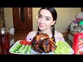 СОЧНАЯ КУРИЦА ГРИЛЬ/ ЗАБЫЛА ЗАПЛАТИТЬ ЗА СВЕТ / MUKBANG Ayka Emilly