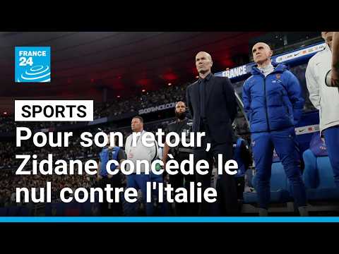 Pour son grand retour au Stade de France, Zinédine Zidane concède le nul contre l'Italie