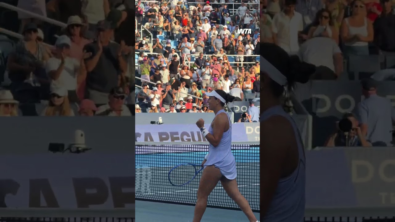 Jessica Pegula powers her way into the final with her win over Swiatek! #wta #tennis