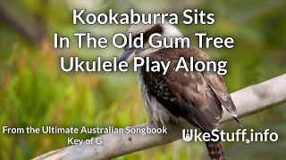 Video thumbnail of "Kookaburra Sits in the Old Gum Tree Ukulele Play Along (in G)"