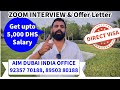 Direct company visa job in dubai need 100 staff urgently 5000 dhs salary india office open now