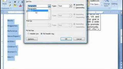 Word 2007 Visual Content
