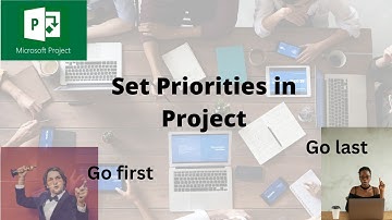 How to set priorities in Microsoft Project