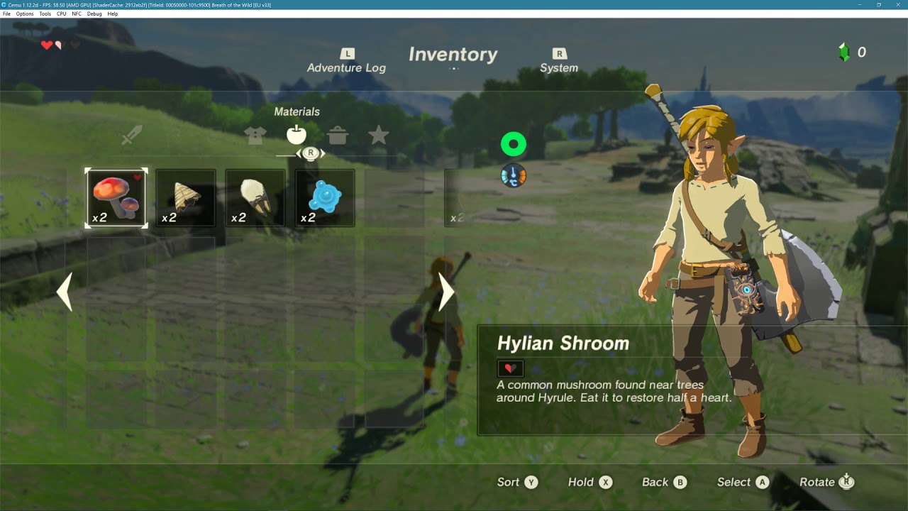 BOTW Cemu 1 12 2 Emulator Performance YouTube
