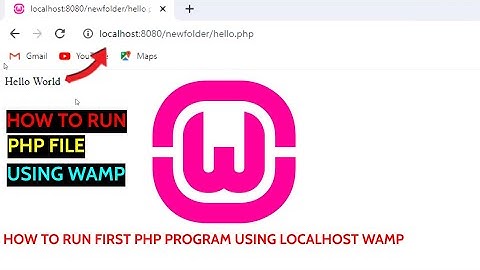 How to Run PHP File Using Localhost WAMP