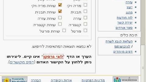 Hebrew Wikipedia Tutorial Adding An Article