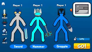 StickMan Adventures | Supreme Duelist Stickman | SwordMan, HammerMan and GrappleMan screenshot 5