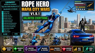 ☺️ Rope Hero Mafia City Wars v1.9.1 मॉड गेमप्ले 2026 | ओपन वर्ल्ड एक्शन नो लैग 😱 | अनलिमिटेड पावर screenshot 5
