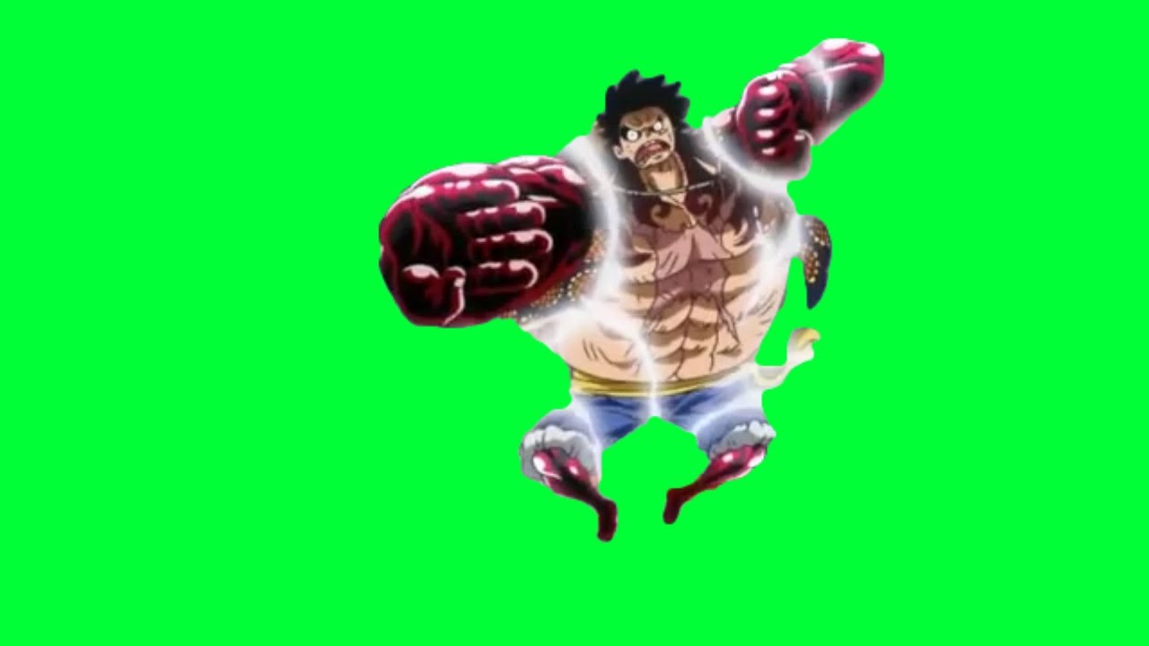 Luffy Gear 4 One Piece Greenscreen Youtube