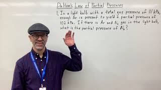 Dalton's Law of Partial Pressures:  Example Problem #1