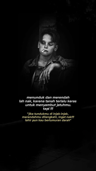 Menunduk dan Merendah lah.