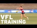 VFL - Footscray Bulldogs training hard VFL - Footscray Bulldogs training hard