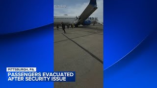 Plane passengers evacuated after security issue at Pittsburgh International Airport