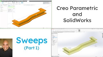 SolidWorks - Creo Parametric Comparison - Sweeps (Part 1)