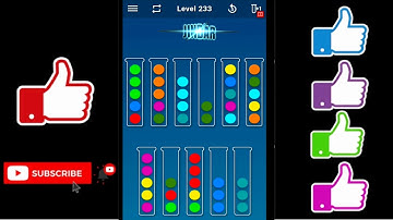 Ball Sort Puzzle Level 233 Color Sorting Games Level 233