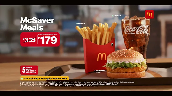 Enjoy #MoreForLess with McSaver Meals at Rs. 179 | McDonald’s India