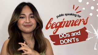 Public Speaking for Beginners — DOs and DON'Ts | Gianna Abao