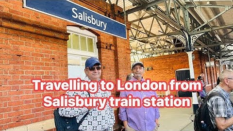 Travelling to London from Salisbury train station #ssssalisbury #salisbury#train 