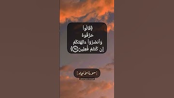 سورة الأنبياء الآية ٦٥ الى ٦٩ بصوت الشيخ محمد صديق المنشاوي