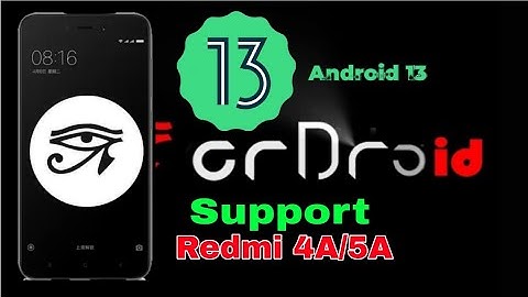 Install crdroid rom for redmi 4A/5A | Android 13 | how to install custom rom in Redmi 4A/5A