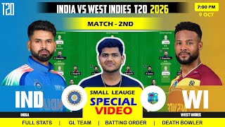 IND vs WI Dream11 Prediction || WI vs IND Today Dream11 Prediction || India vs West Indies 2ND T20I screenshot 1