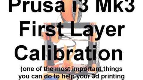 First Layer calibration on the Prusa I3 Mk3 - No Frills Instructions