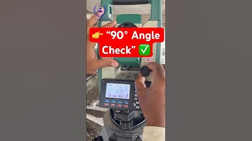 🎯 How to Check Vertical Angle 90° in Total Station #civilengineering #surveying #totalstation #csti