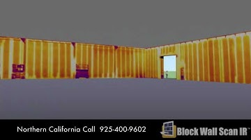 Infrared CMU Block Wall Scan