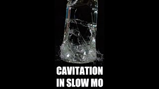 cavitation in bottle at 82,000fps #shorts