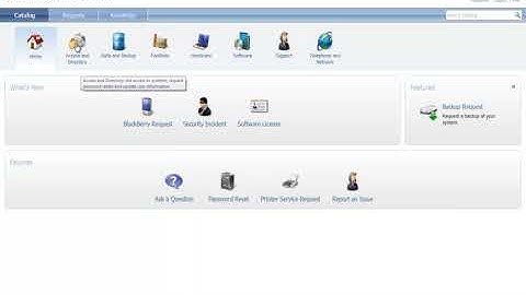 Service Manager   Browsing the Service Catalog Demo