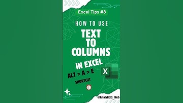 HOW TO USE TEXT TO COLUMNS IN EXCEL  #excel #analyticiq #exceltips #exceltricks #excelhacks #shorts