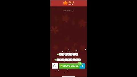 WordBrain 2 Fall Event Day 9 September 25 2021 Answers