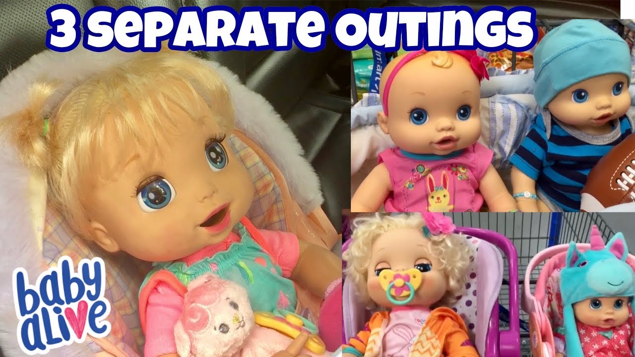 3 Separate Baby Alive Outings BABY ALIVE OUTING Compilation 3 Different Shopping Trips YouTube