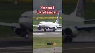 Normal landings vs Ryanair landing #ryanair #landing