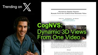 CogNVS: Dynamic 3D Views From One Video