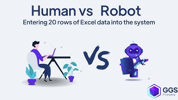 Human vs Robot - Entering  data into the system using Robotic Process Automation (RPA)