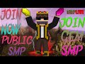 Join Public GEM SMP Live 🔴 | PUBLIC SMP ❤ JAVA + BEDROCK | Public Survival SMP Join |Join GEM SMP