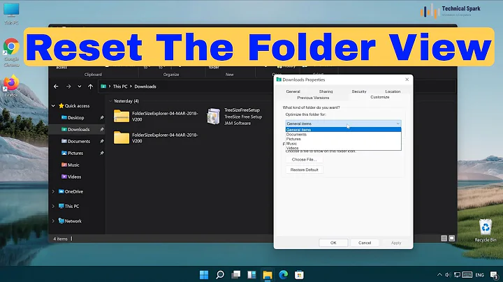 How To Set A Default FOLDER VIEW For All Folders in Windows 11
