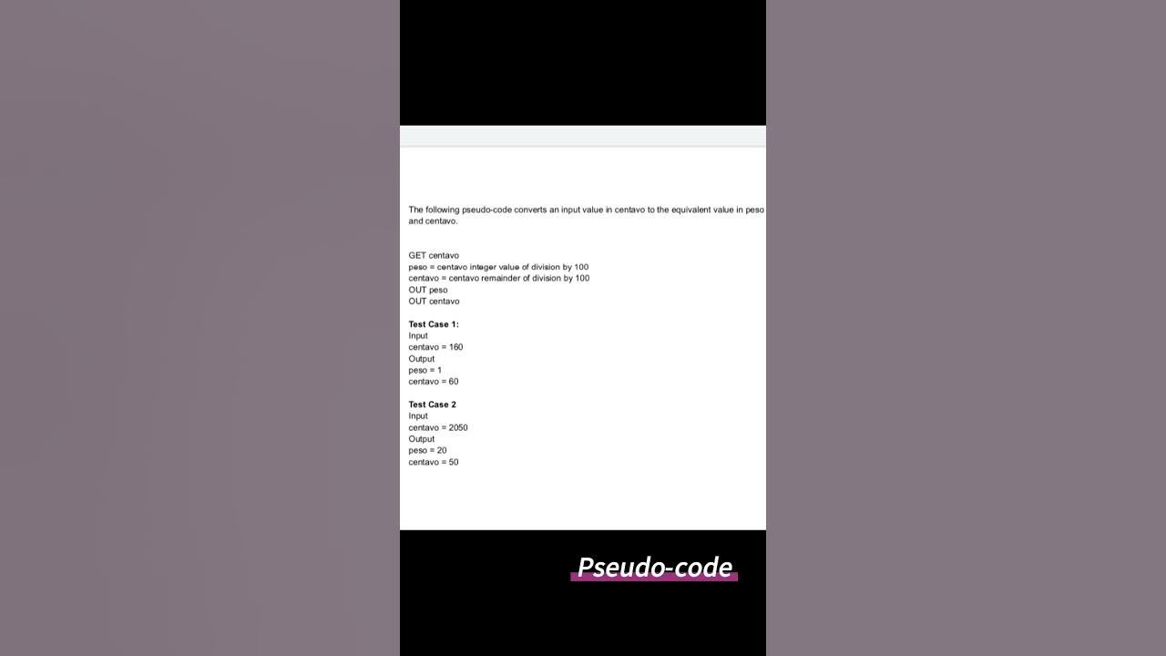 Convert pseudo-code to Python Program using Pydroid3 - YouTube