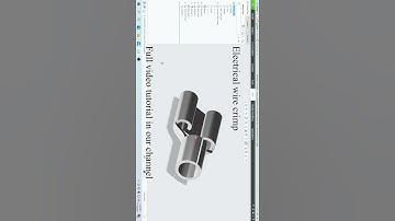 sheet metal tutorial " ELECTRICAL WIRE CRIMP " in creo. full video tutorial in our channel