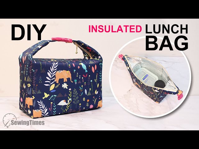 DIY INSULATED LUNCH BAG | Waterproof Picnic Bag Tutorial [sewingtimes]