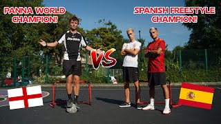 Panna World Champion vs Delantero09 & Spanish Freestyle Football Champion!!