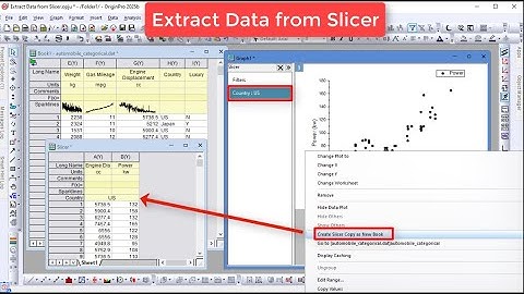 Extract Data from Slicer