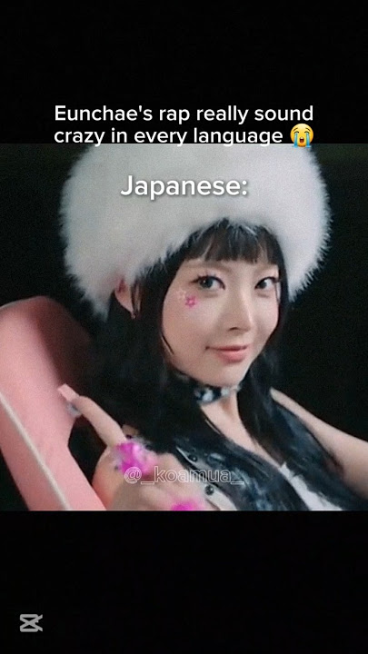 Eunchae's rap really sound crazy in every language😭#lesserafim #crazy  #kpop #rap #korean #fyp