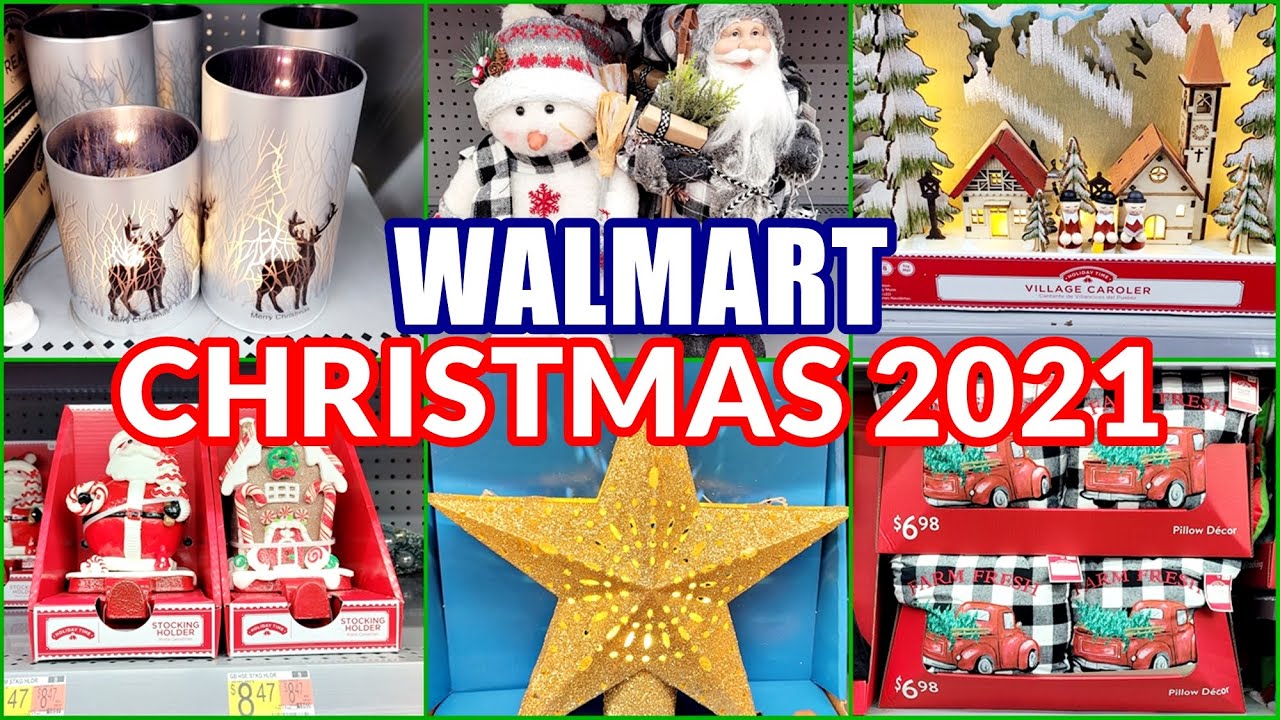 WALMART CHRISTMAS DECOR 2021! NEW DECORATIONS! SHOP WITH ME! YouTube