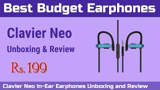 Best Budget Earphone in India Under Rs 200 | Clavier Neo in-Ear Earphones Unboxing & Review