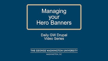 Daily GW Drupal: Hero Banner Overview
