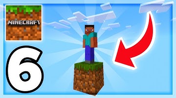 Minecraft PE - ONE BLOCK SKYBLOCK - Gameplay Part 6 (MCPE)