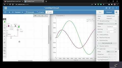 MultiSim tutorial on transient and AC analysis for RC filter