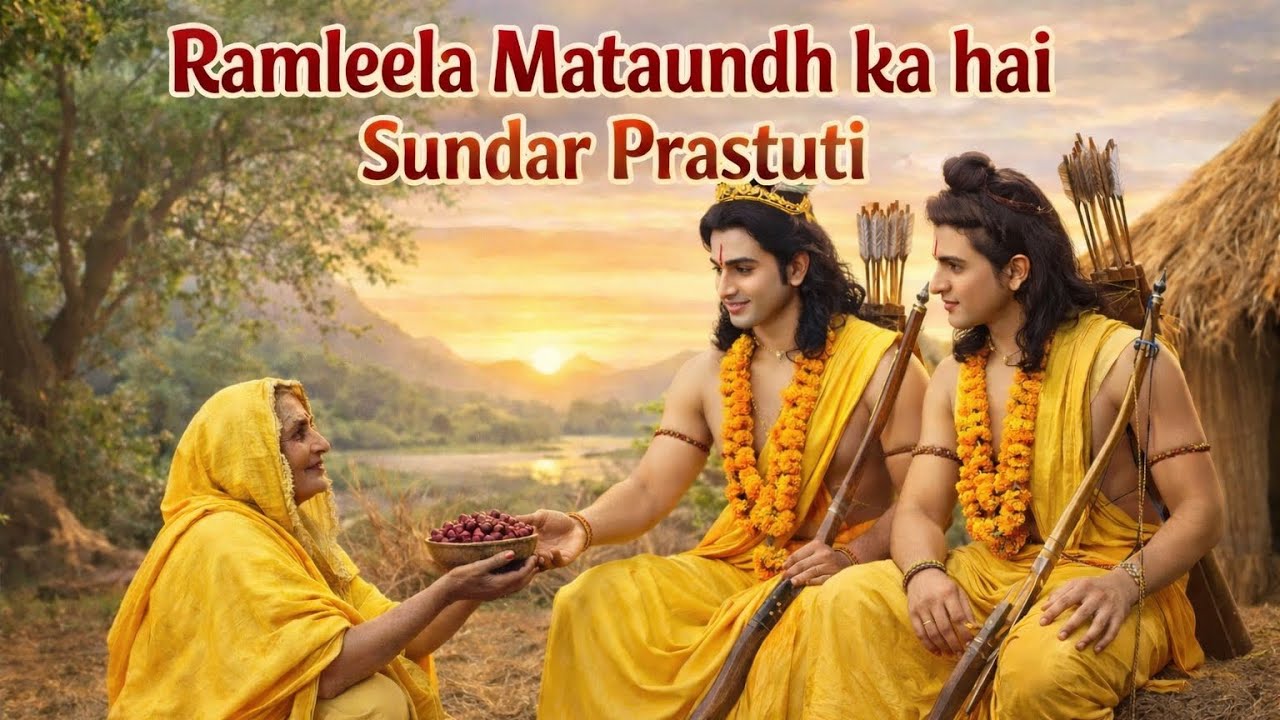 Ramleela Mataundh Ka Hai –Shabri Mata Ki Bhakti Aur Sundar Prastuti | Lord Ram & Lakshman Ka Drishya
